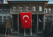 Flag of Turkey in Istanbul