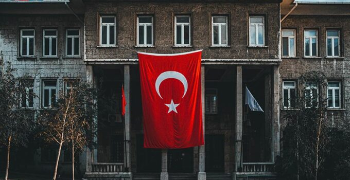 Flag of Turkey in Istanbul