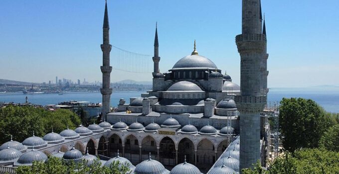 Blue Mosque under the Blue Sky