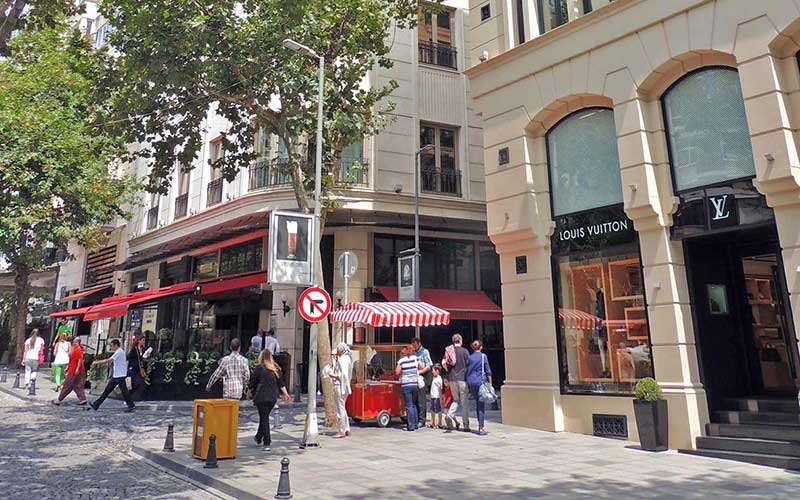 Istanbul Nisantasi Street and Stores 