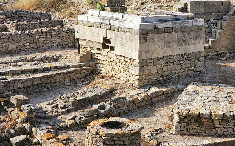 Ruins in the Ancient city of Troy